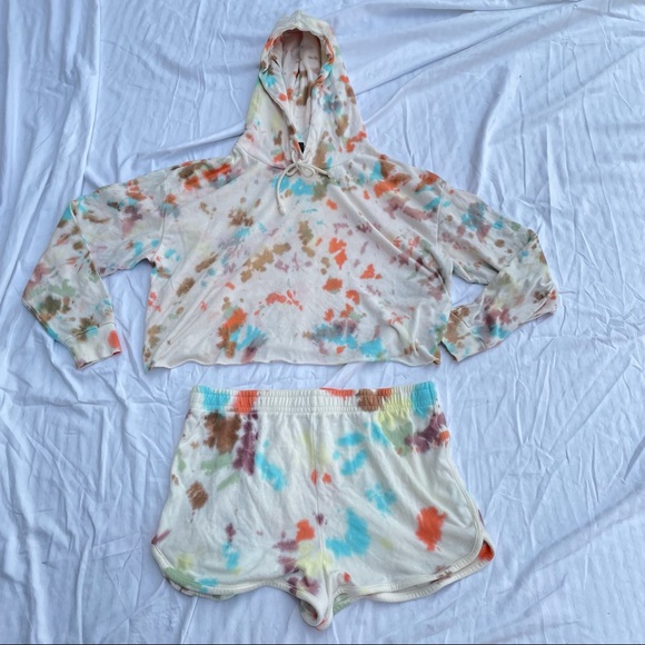 WILD FABLE TYE DYE TWO PIECE SET HOODIE SIZE XXL